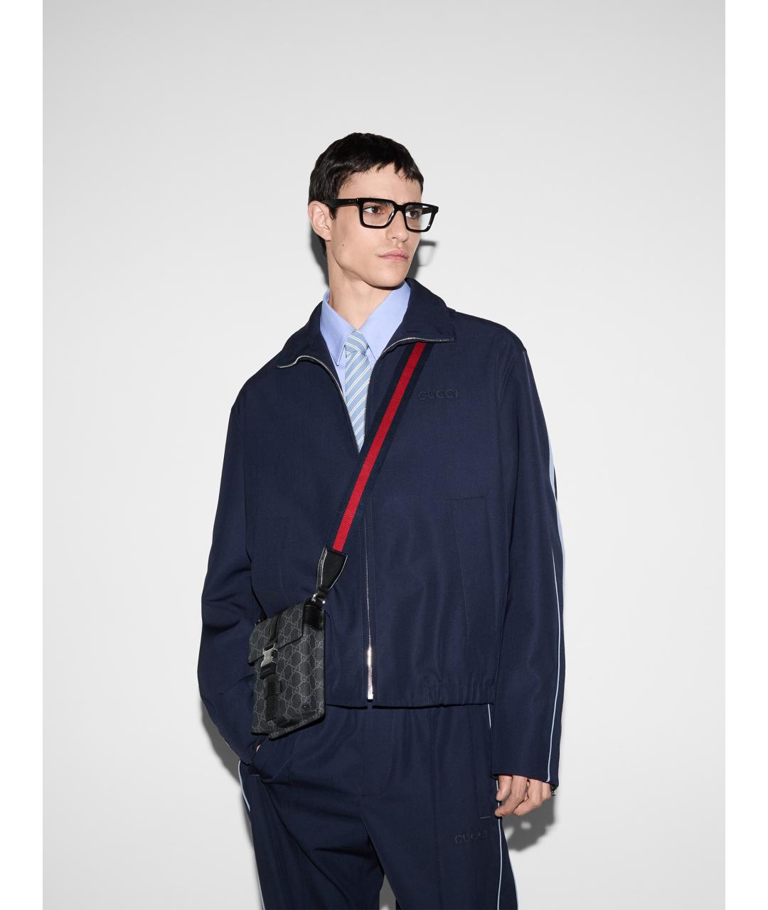 GUCCI Антрацитовая сумка на плечо, фото 2