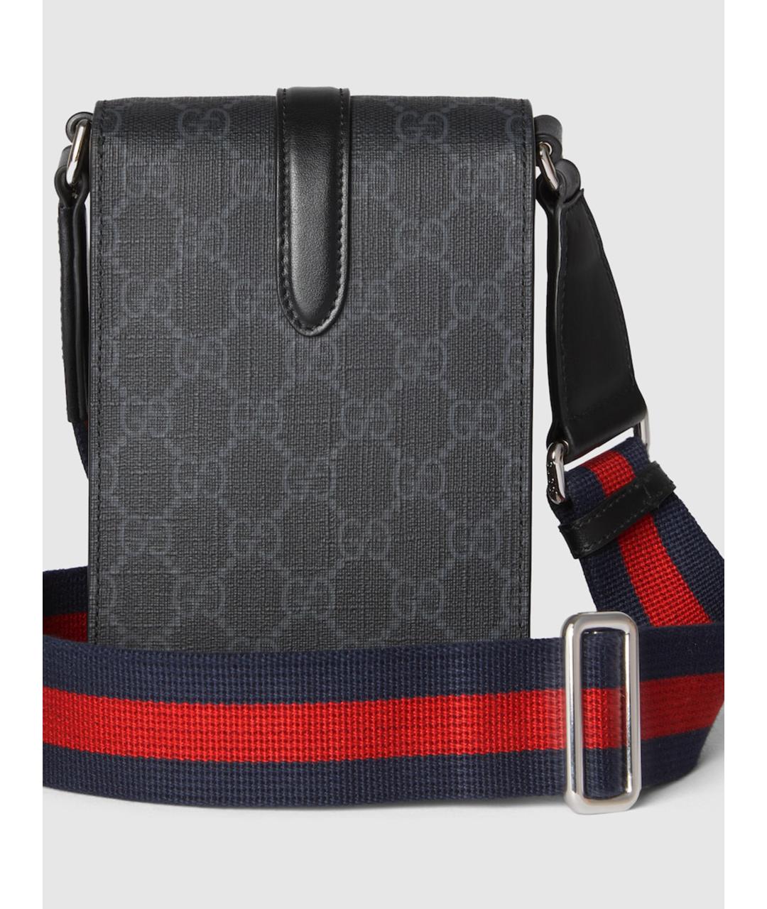 GUCCI Антрацитовая сумка на плечо, фото 5
