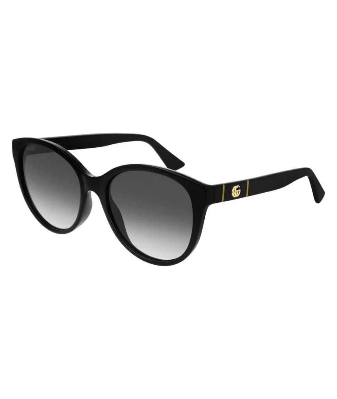 GUCCI Черные пластиковые солнцезащитные очки, фото 1