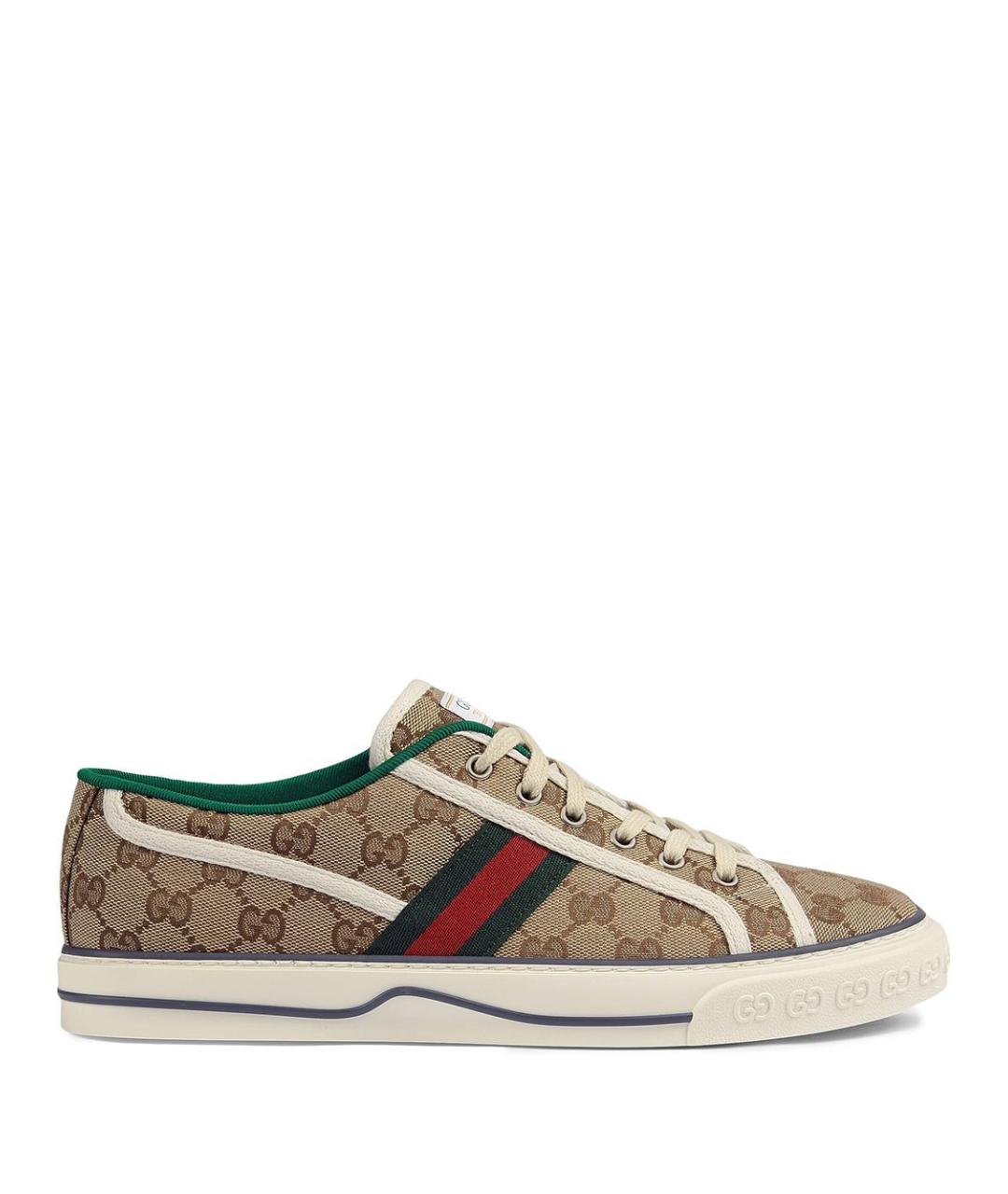 GUCCI Мульти текстильные низкие кроссовки / кеды, фото 1