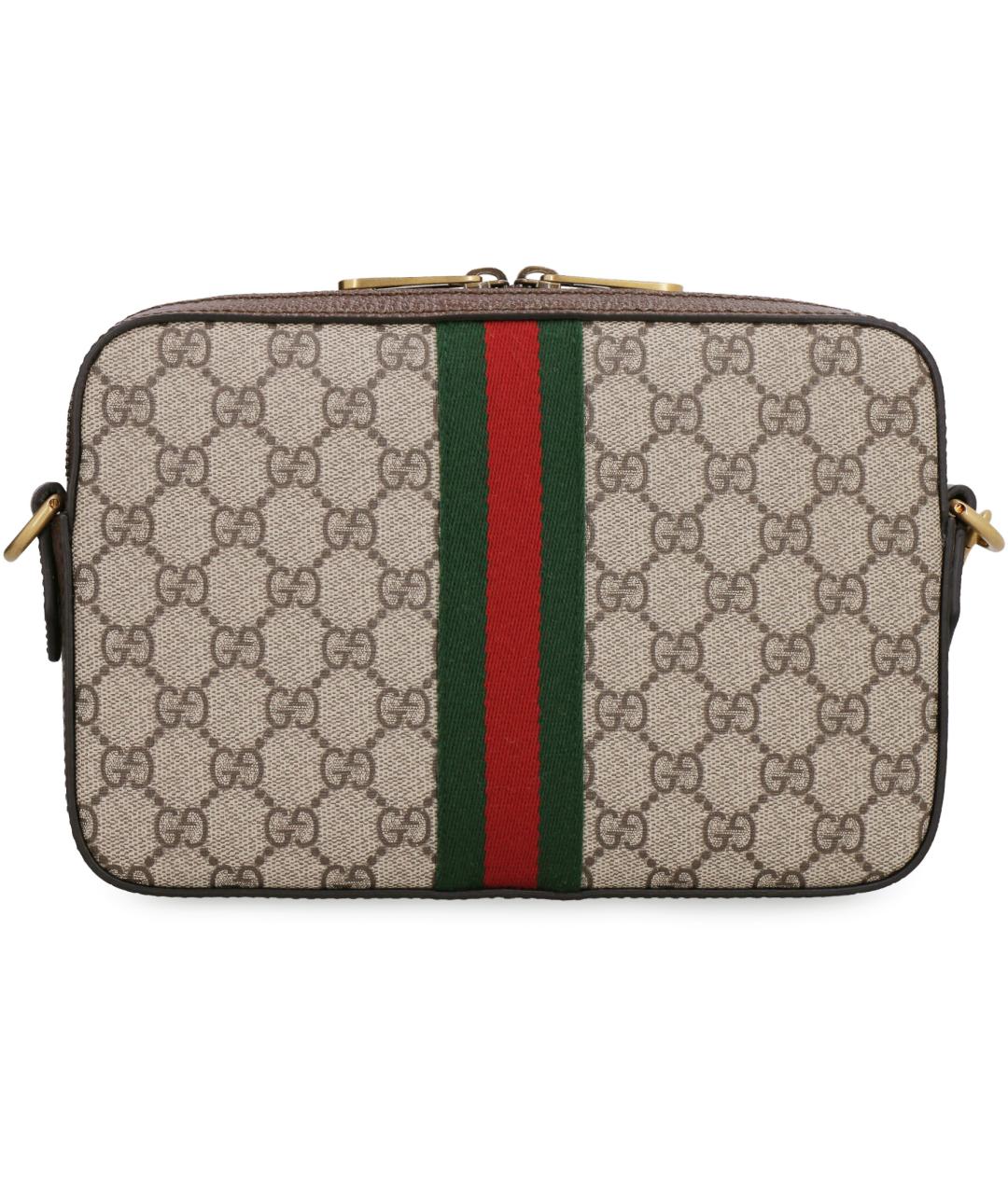 GUCCI Бежевая синтетическая сумка на плечо, фото 4