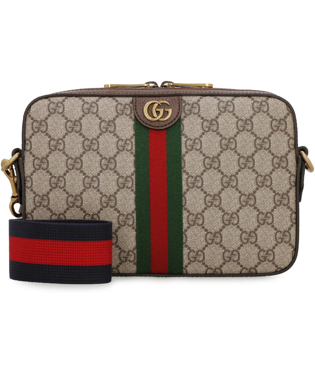 GUCCI Бежевая синтетическая сумка на плечо, фото 2