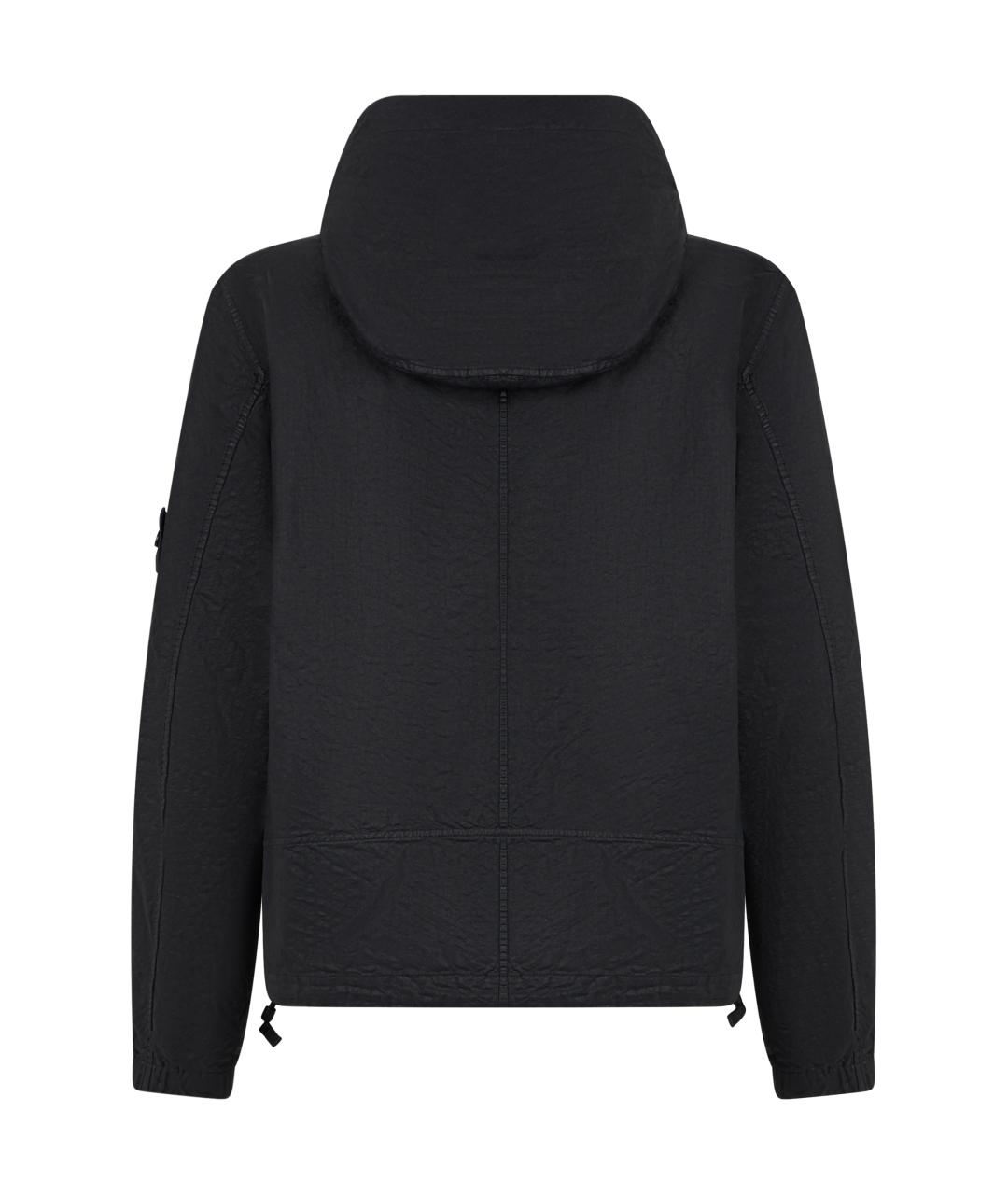 STONE ISLAND Черная полиамидовая куртка, фото 2