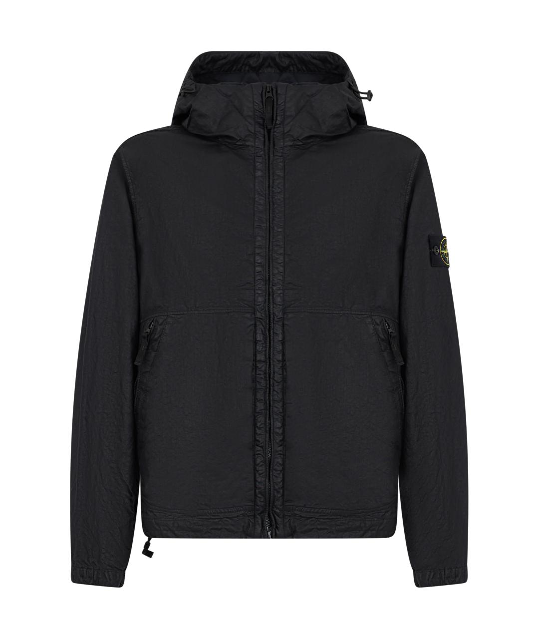 STONE ISLAND Черная полиамидовая куртка, фото 1