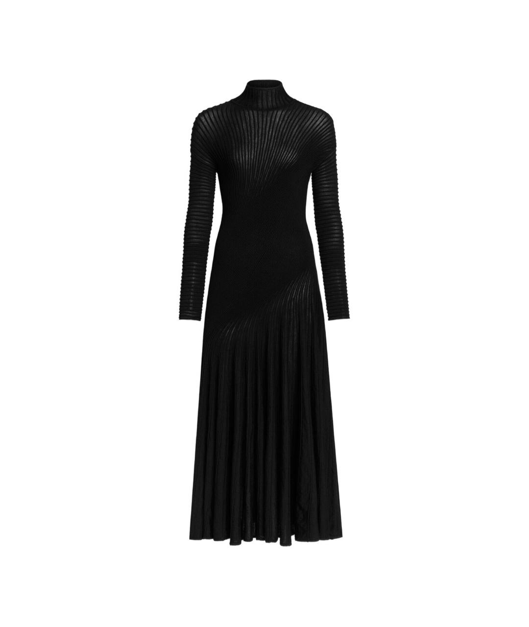 ALAIA Черное шерстяное повседневное платье, фото 1