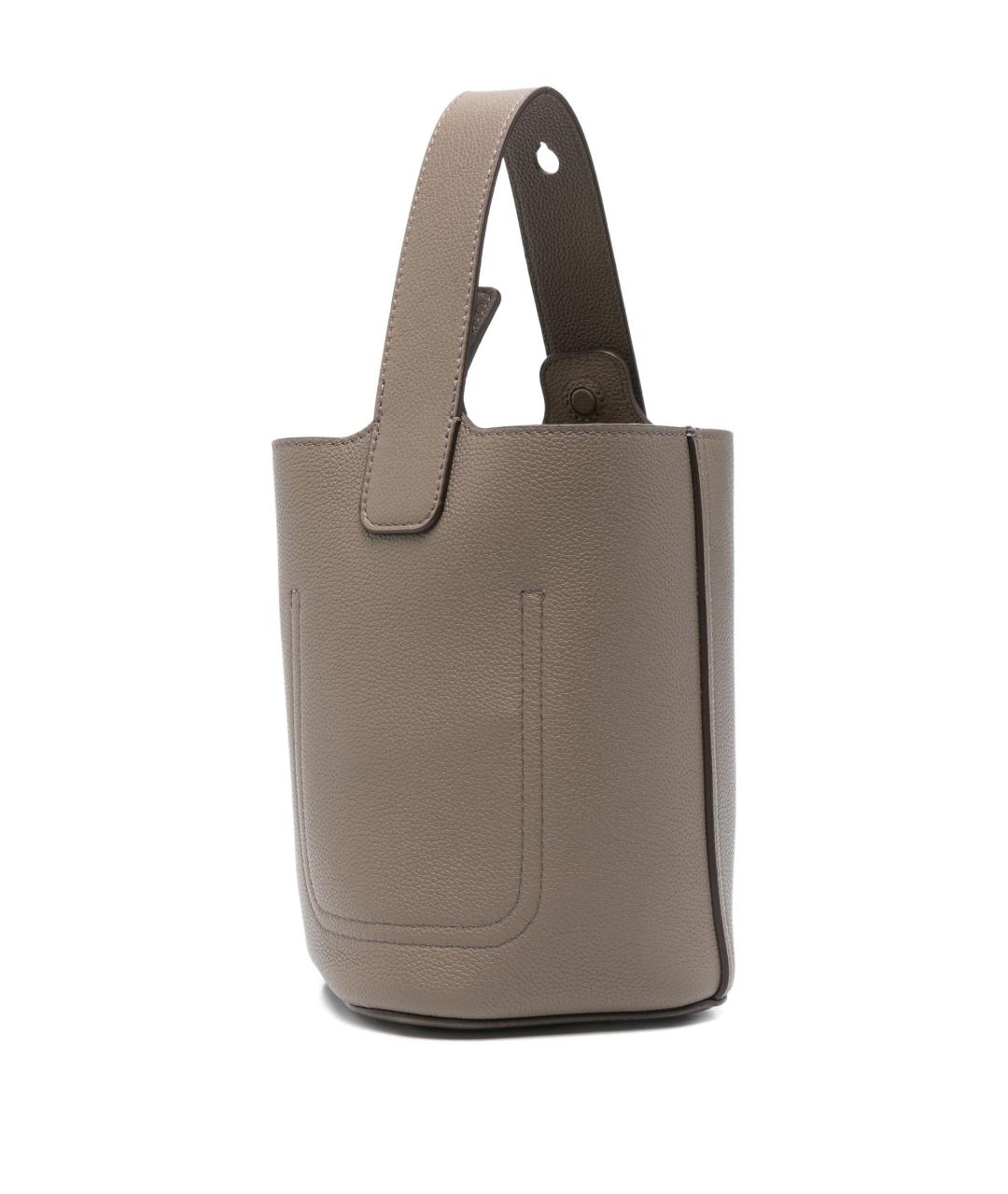 LOEWE Бежевая кожаная сумка тоут, фото 2