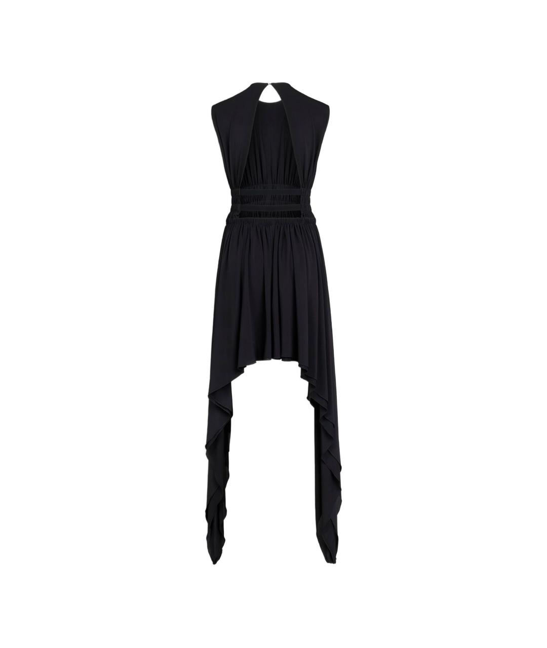 ALAIA Черное вискозное коктейльное платье, фото 2