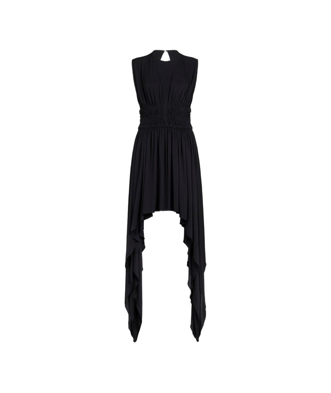 ALAIA Черное вискозное коктейльное платье, фото 1