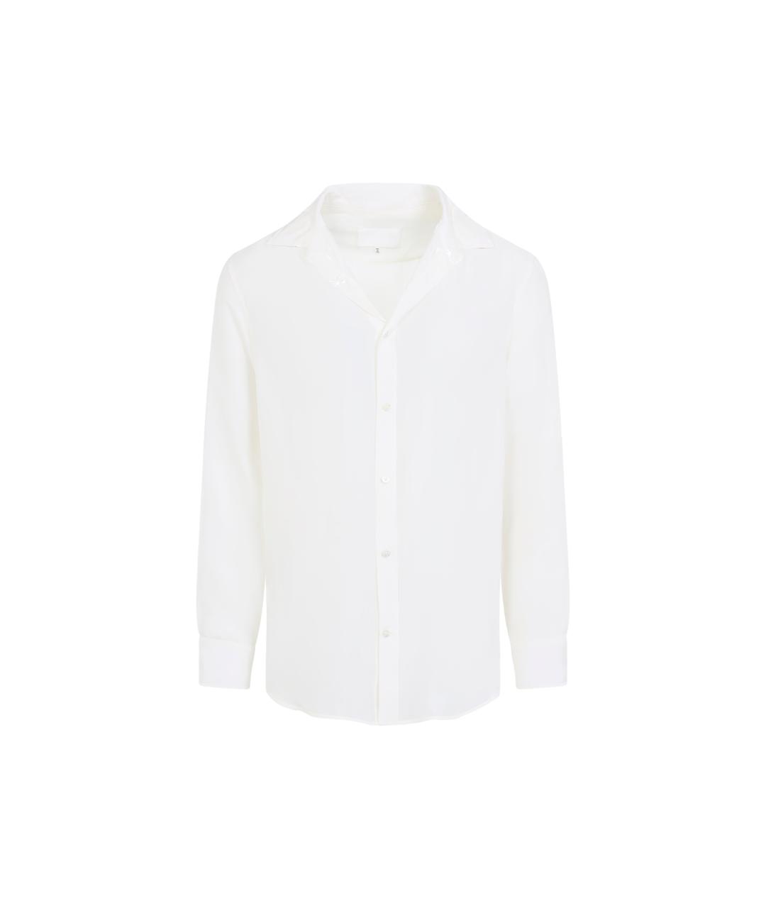 MAISON MARGIELA Белая шелковая кэжуал рубашка, фото 1