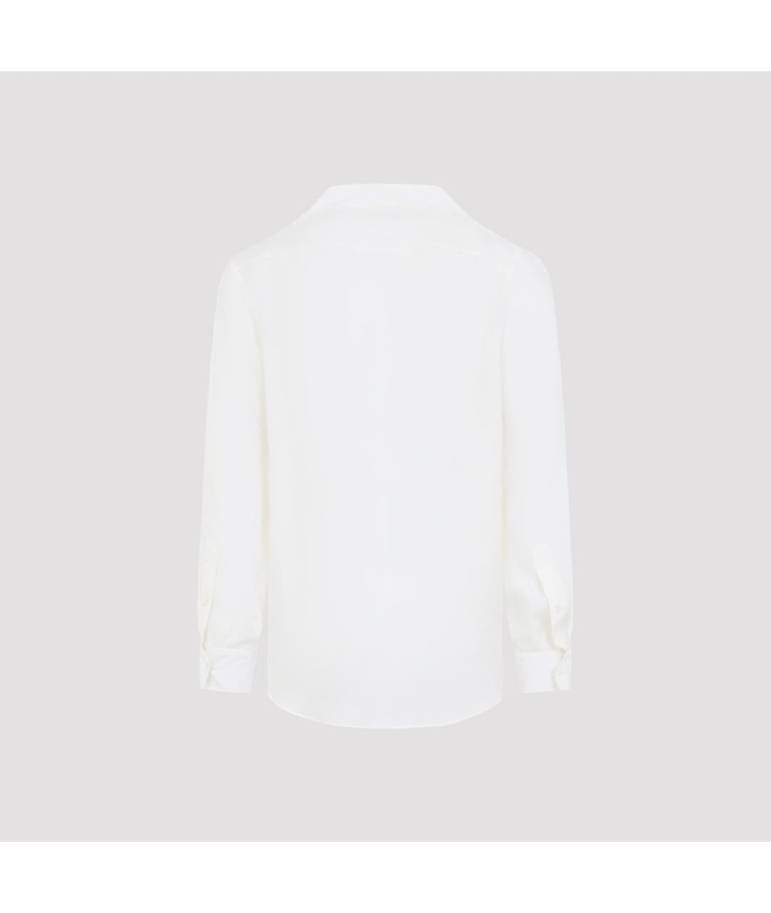 MAISON MARGIELA Белая шелковая кэжуал рубашка, фото 2