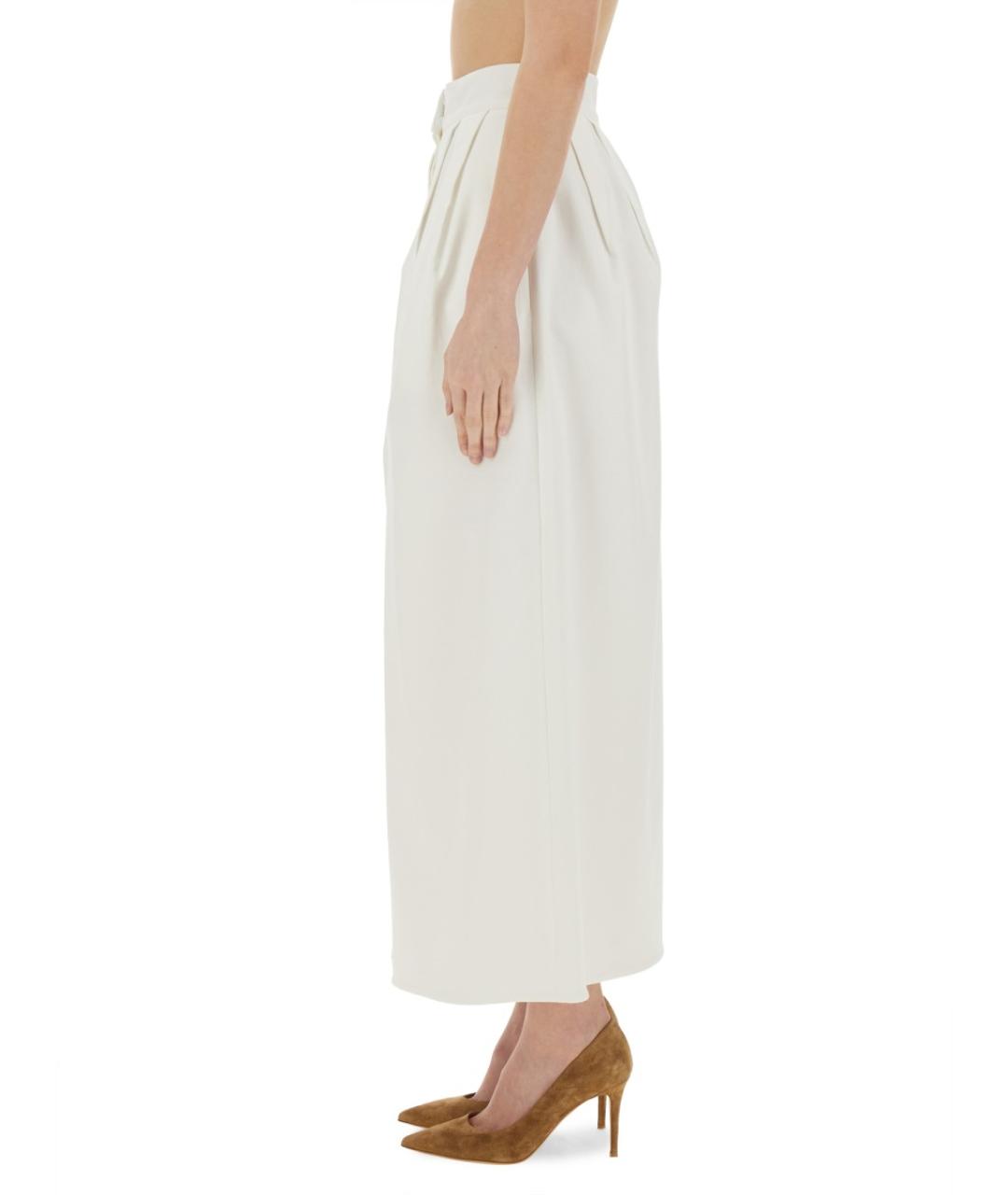 MAX MARA Белая хлопковая юбка макси, фото 4