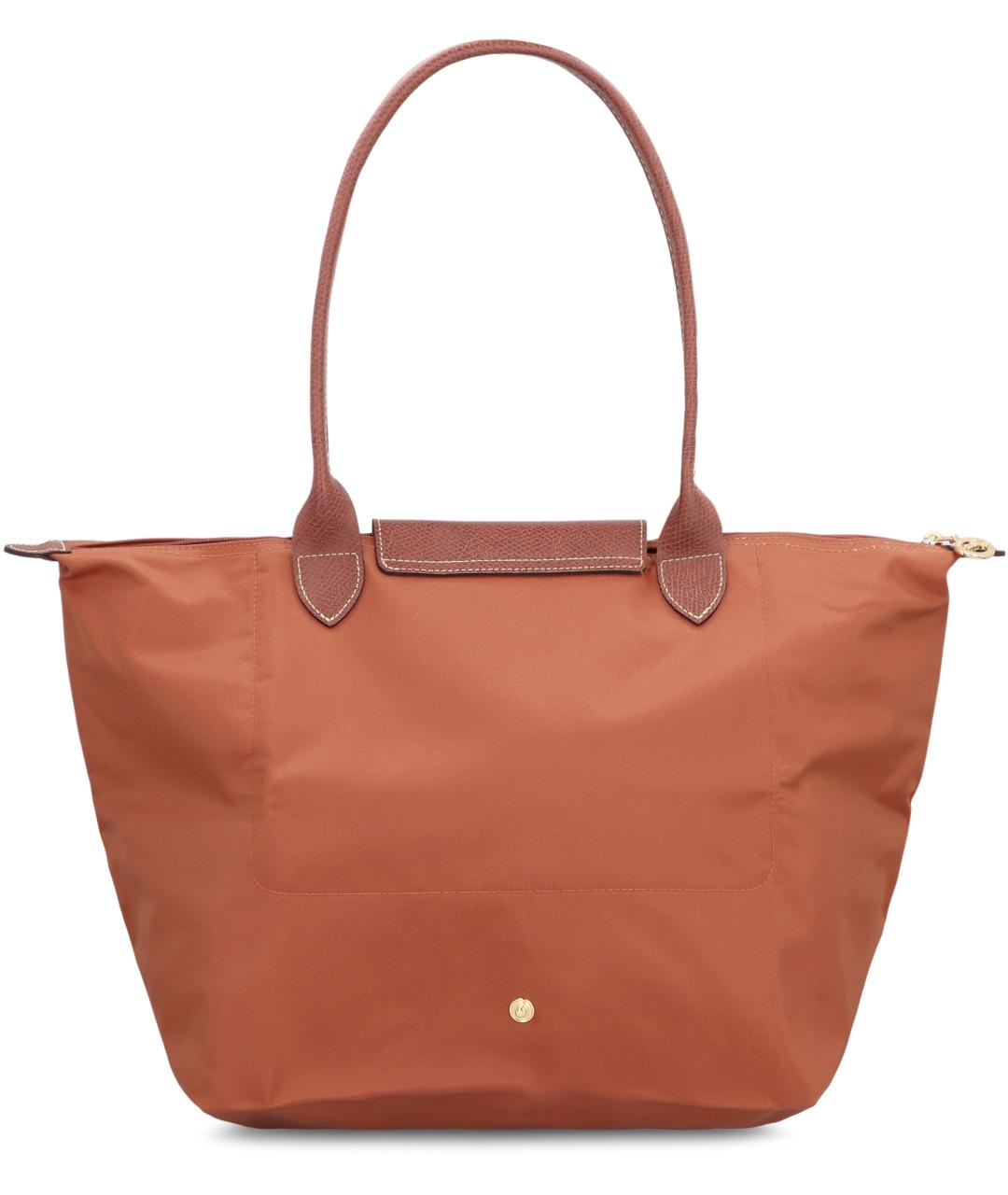 LONGCHAMP Коричневая тканевая сумка тоут, фото 4