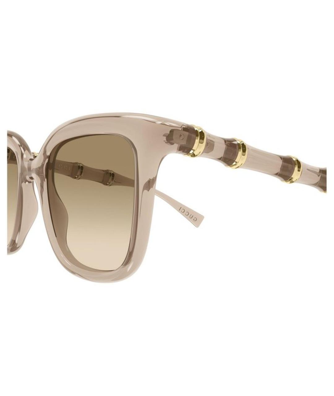GUCCI Бежевые солнцезащитные очки, фото 3