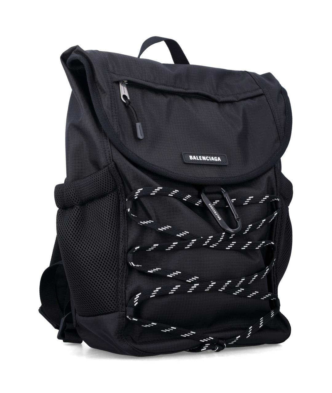 BALENCIAGA Черный синтетический рюкзак, фото 2