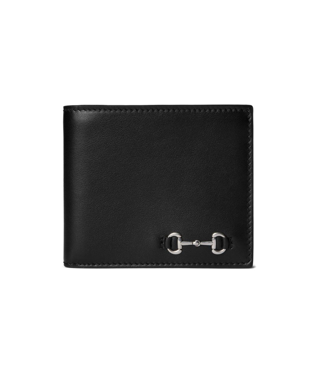 GUCCI Черный кожаный кошелек, фото 1