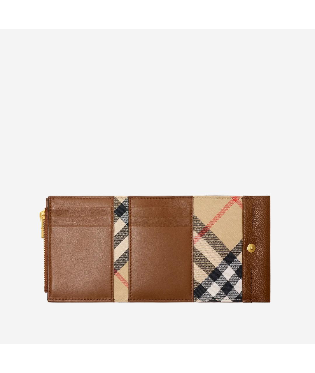 BURBERRY Коричневый кожаный кошелек, фото 2