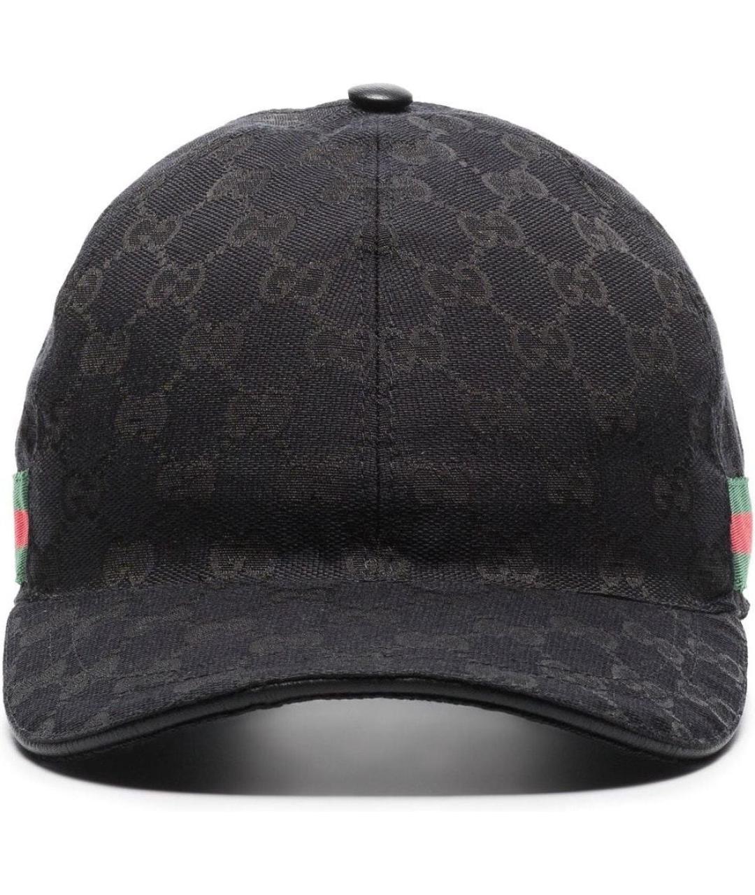 GUCCI Черная синтетическая кепка/бейсболка, фото 1