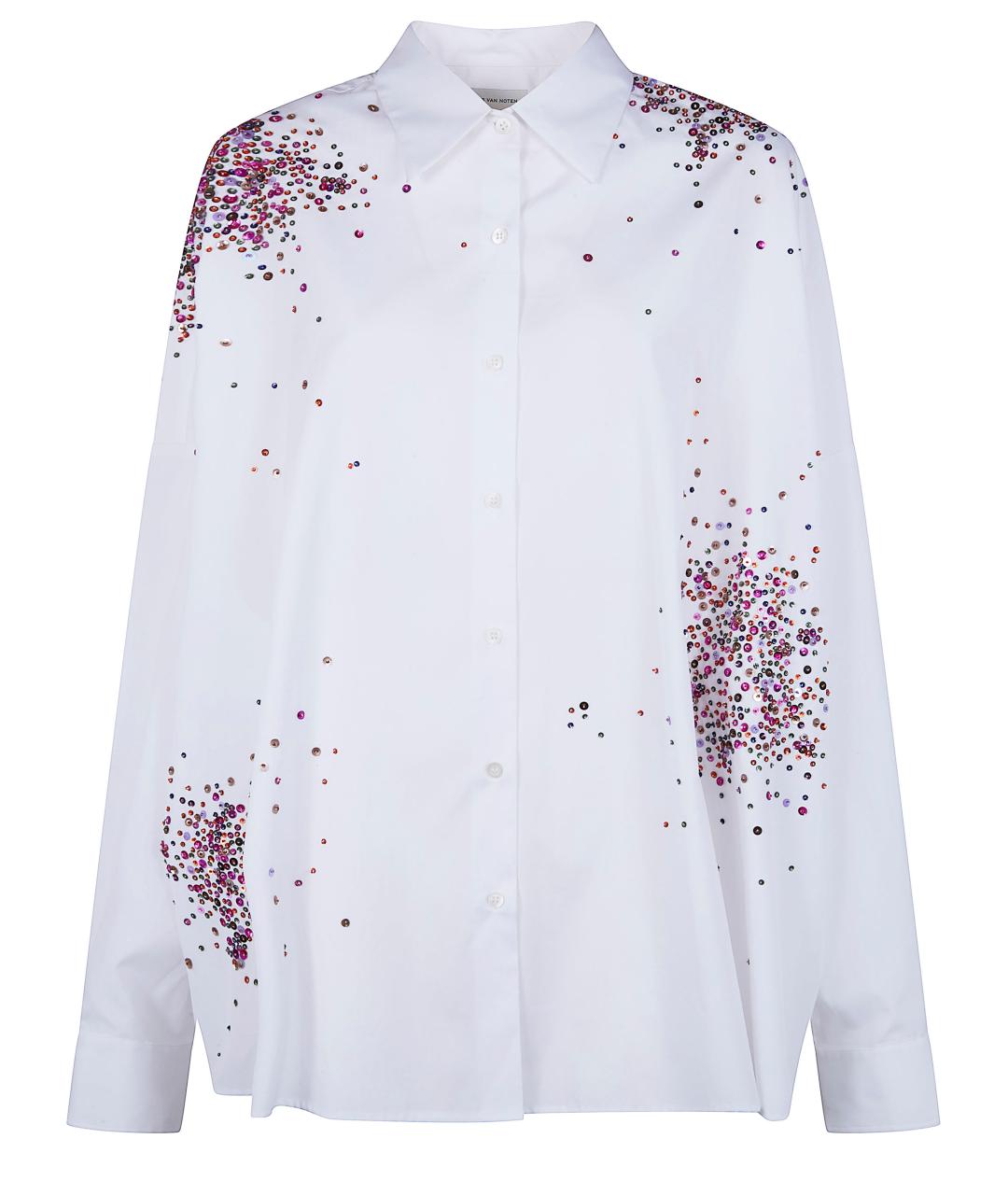 DRIES VAN NOTEN Белая хлопковая рубашка, фото 1