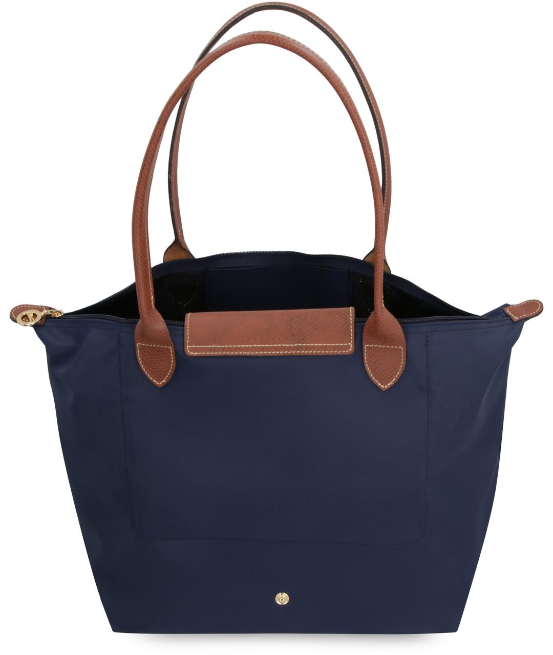 LONGCHAMP Синяя синтетическая сумка тоут, фото 5