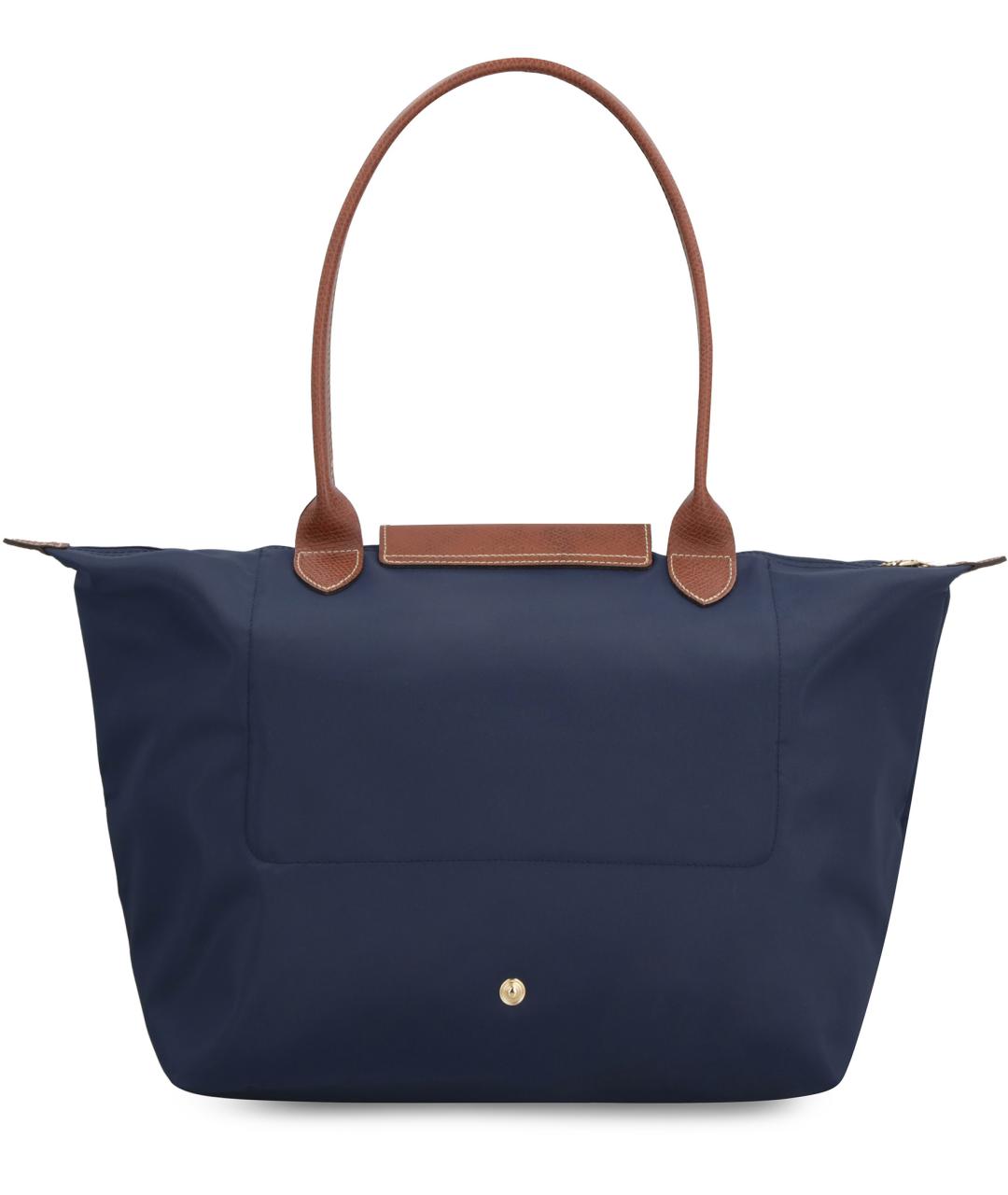 LONGCHAMP Синяя синтетическая сумка тоут, фото 4