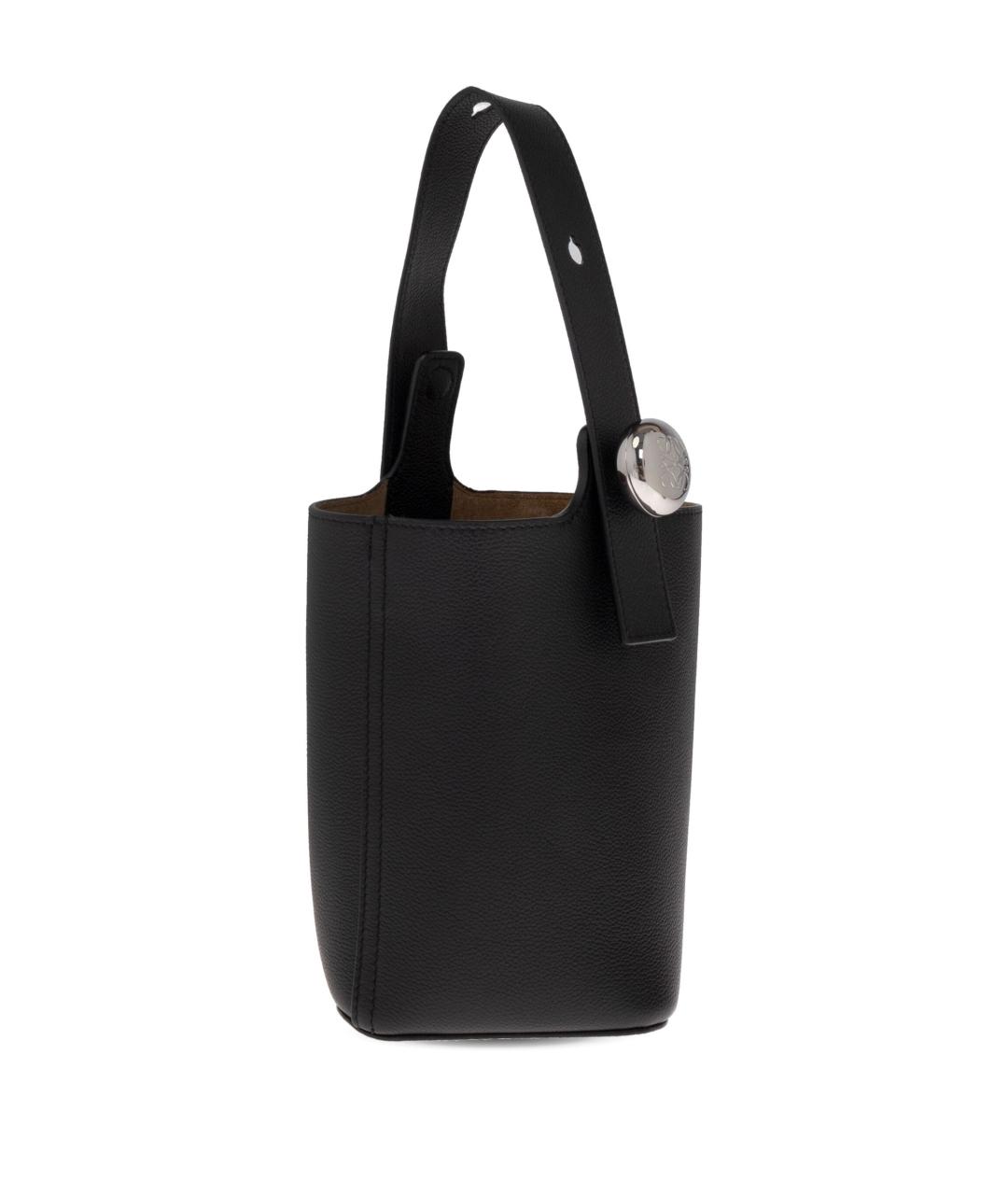 LOEWE Черная кожаная сумка тоут, фото 3