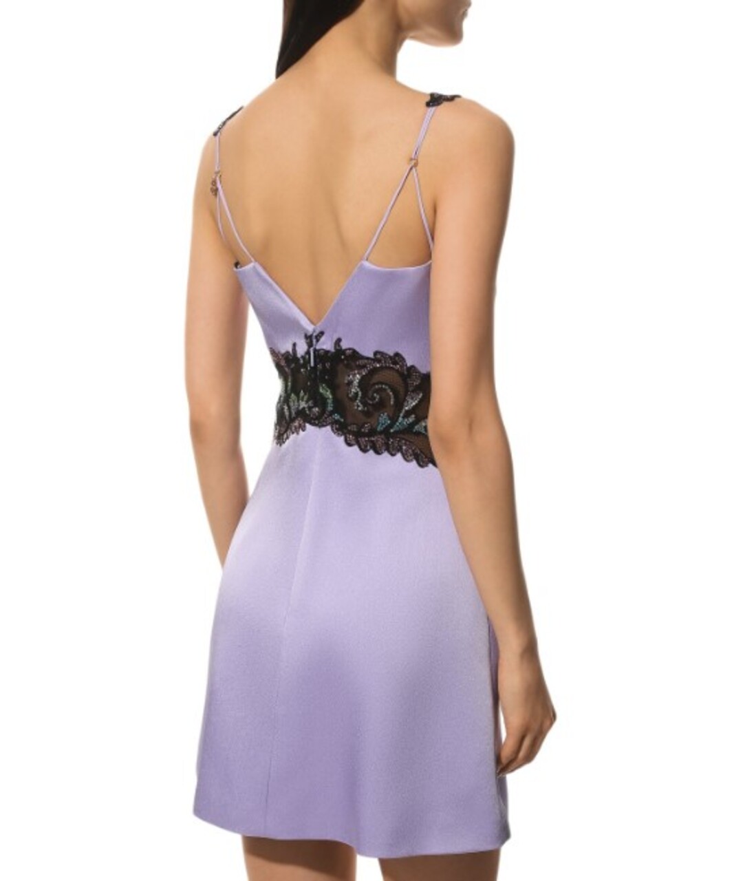 VERSACE Фиолетовое шелковое вечернее платье, фото 2
