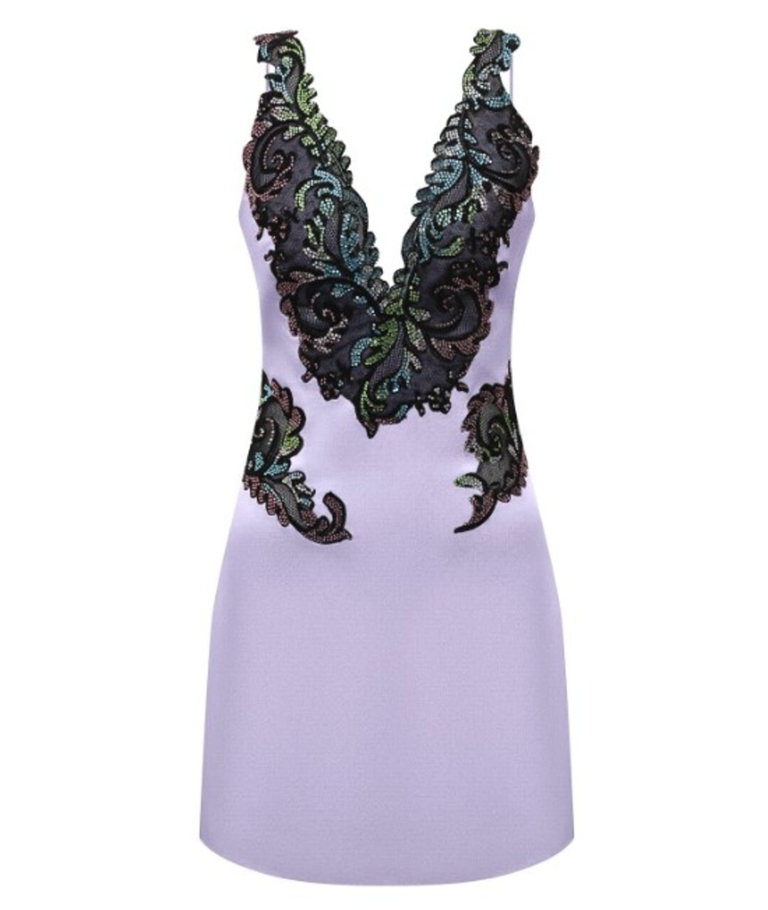VERSACE Фиолетовое шелковое вечернее платье, фото 1