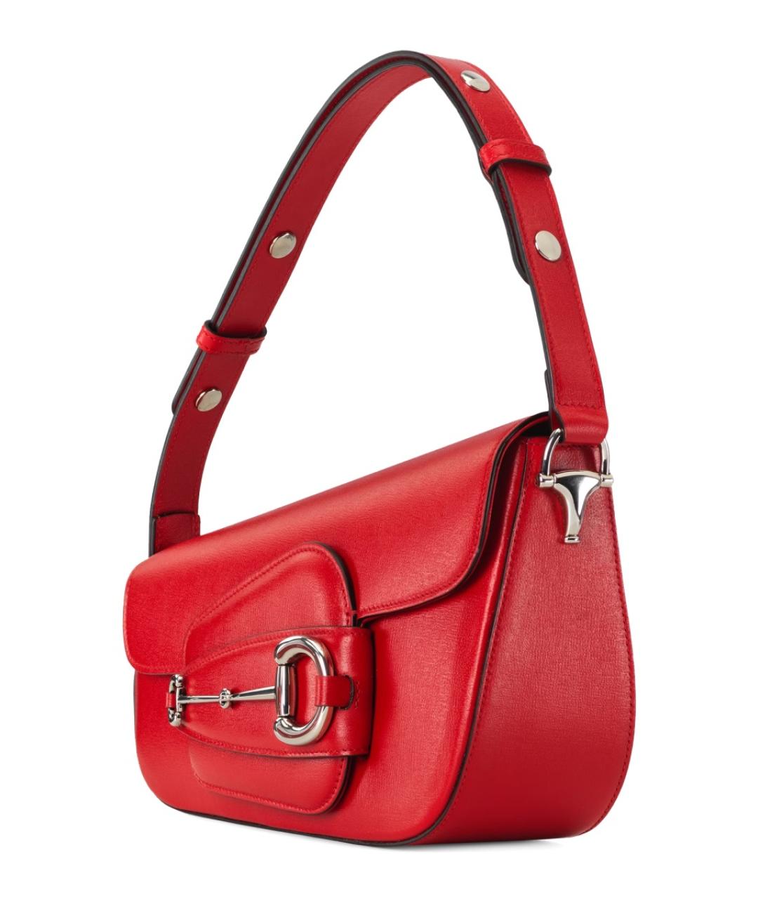 GUCCI Красная кожаная сумка через плечо, фото 2