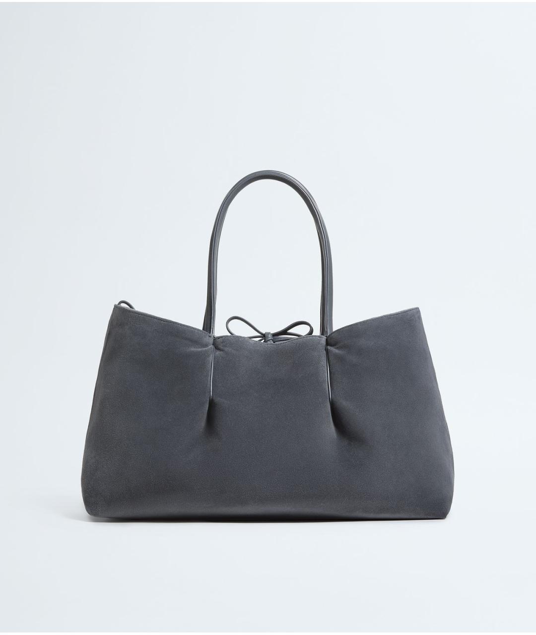 BOTTEGA VENETA Голубая замшевая сумка тоут, фото 4