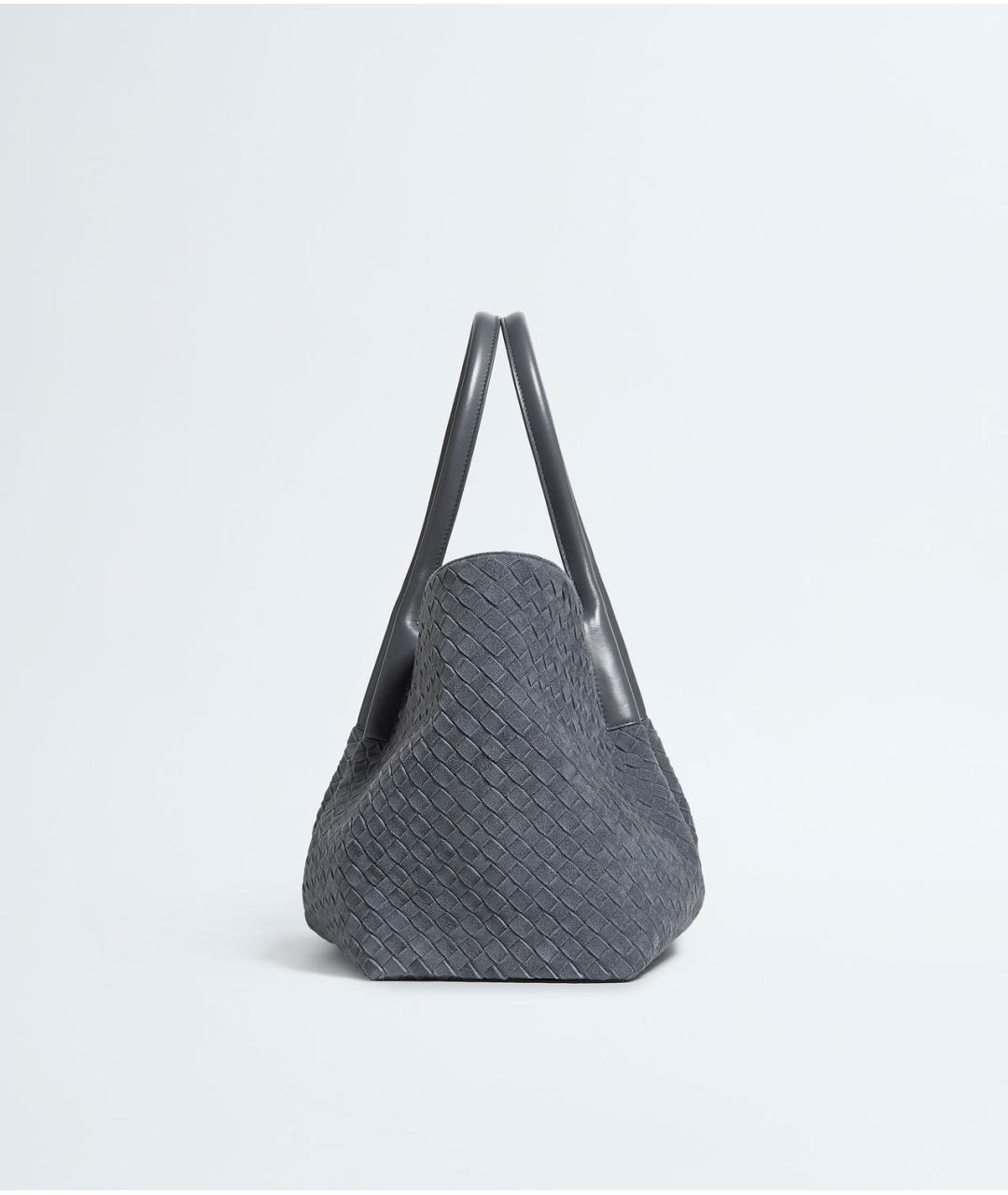 BOTTEGA VENETA Голубая замшевая сумка тоут, фото 3