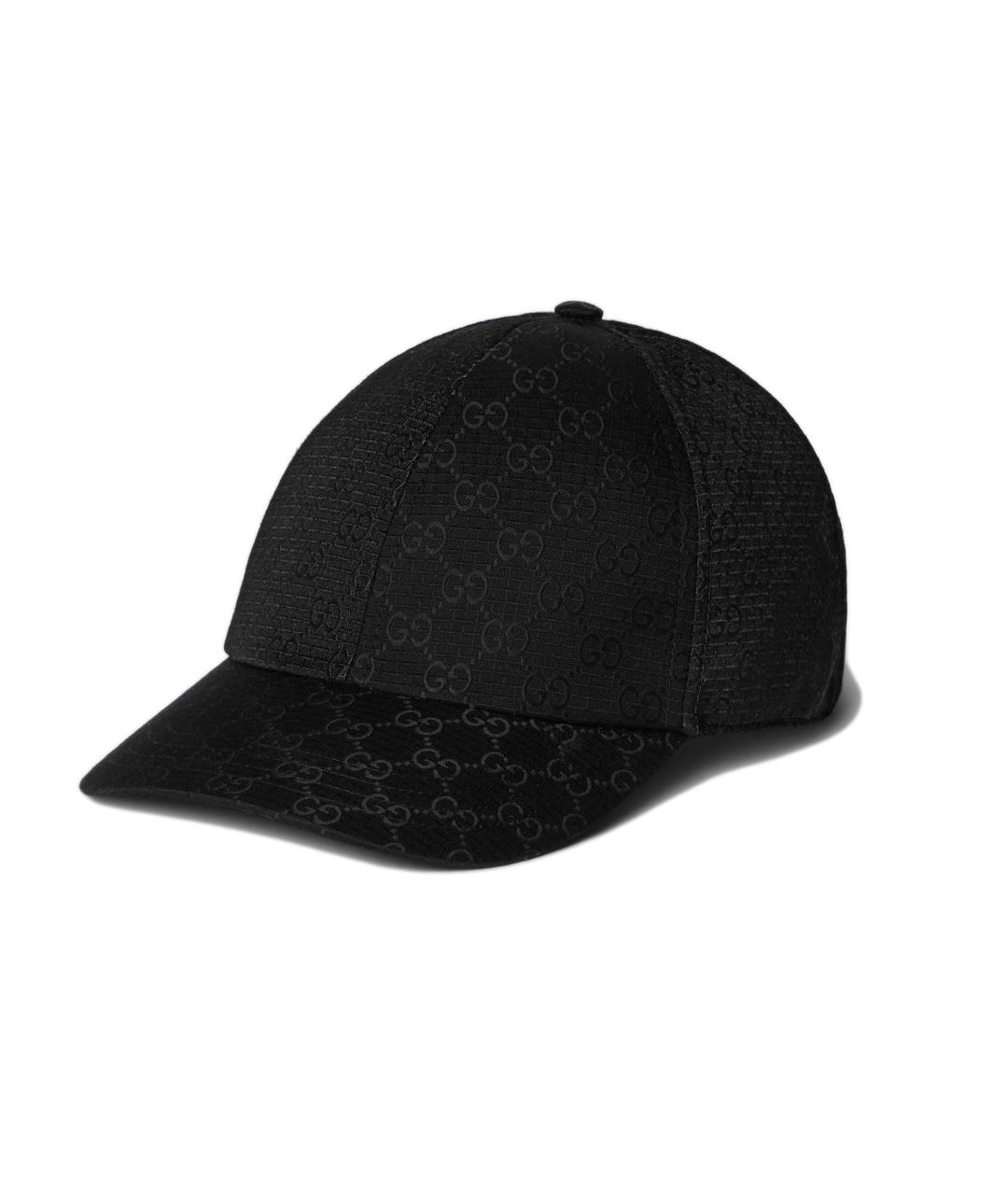 GUCCI Черная синтетическая кепка/бейсболка, фото 1