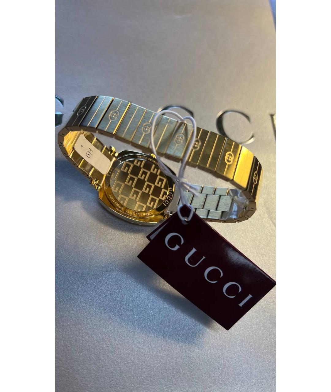 GUCCI Золотые часы, фото 4