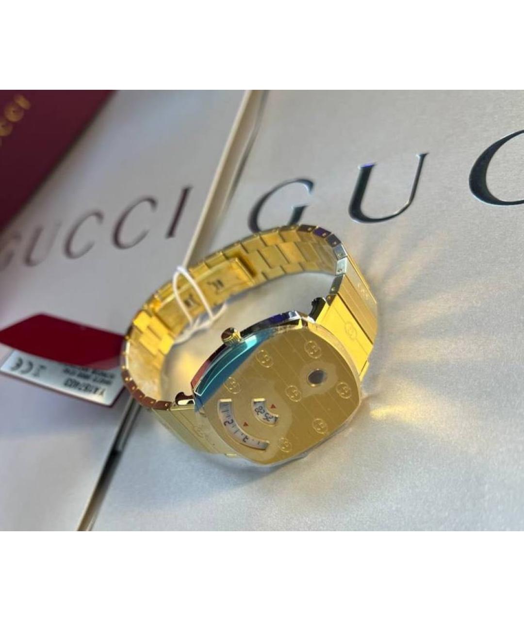GUCCI Золотые часы, фото 5
