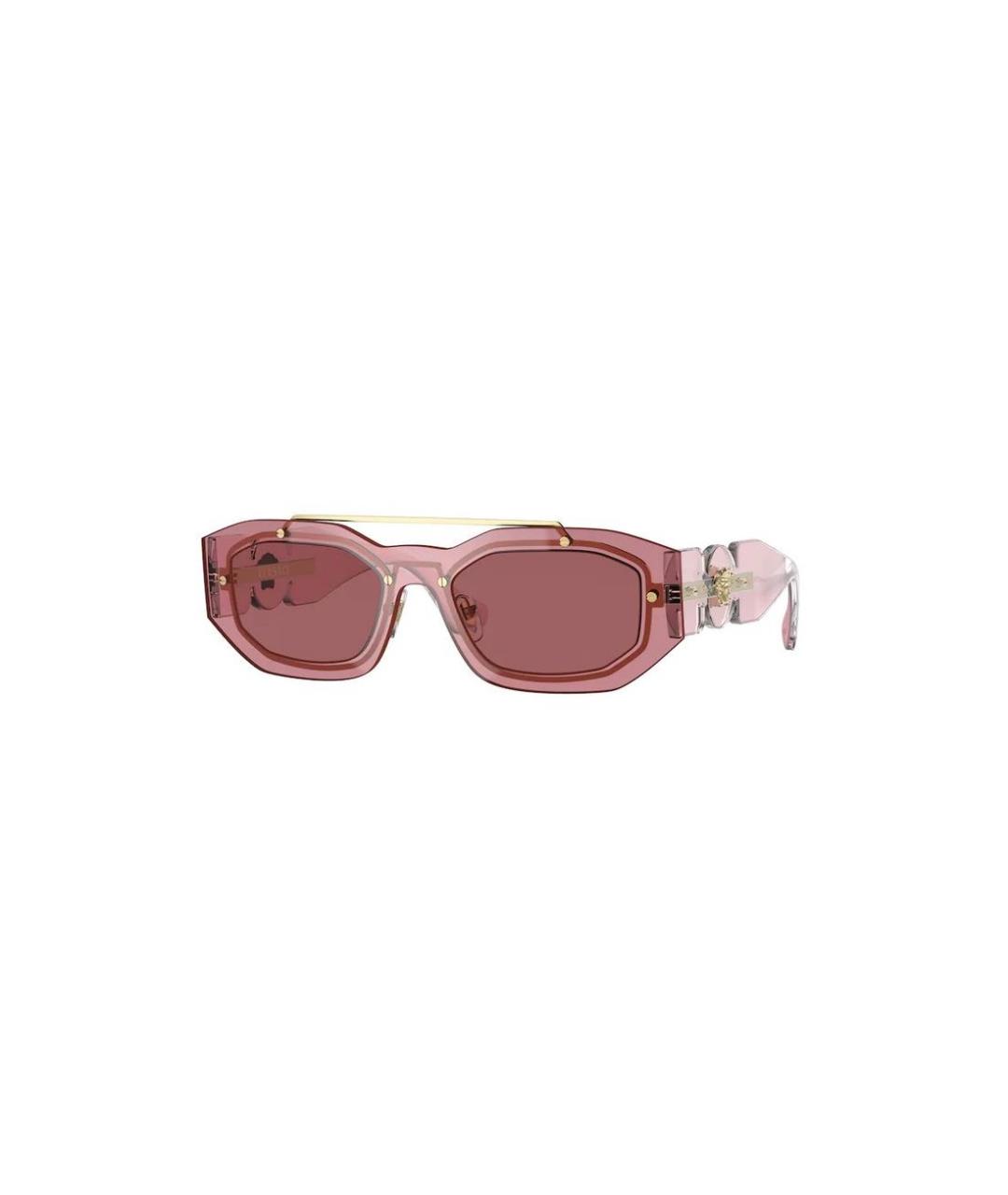 VERSACE Розовые пластиковые солнцезащитные очки, фото 3