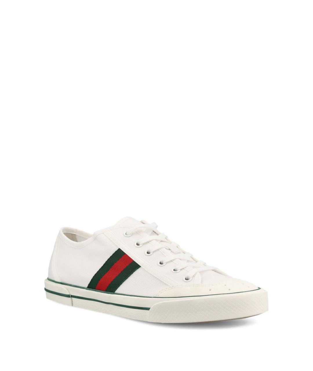 GUCCI Белые низкие кроссовки / кеды, фото 4