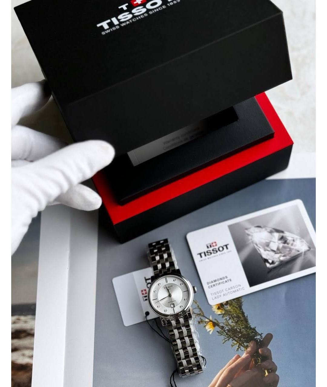 TISSOT Серебряные металлические часы, фото 7
