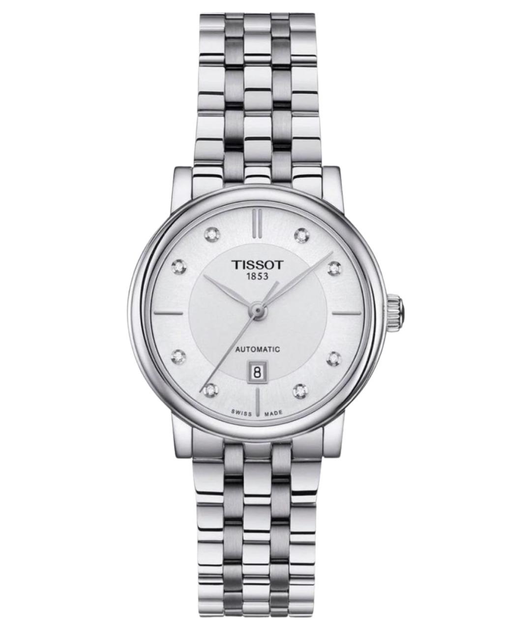 TISSOT Серебряные металлические часы, фото 1