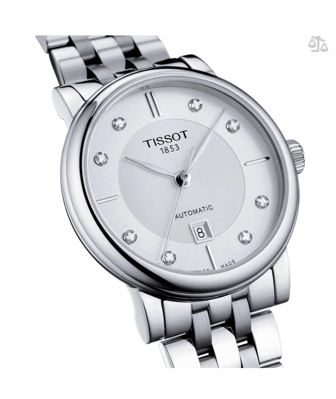 TISSOT Серебряные металлические часы, фото 2