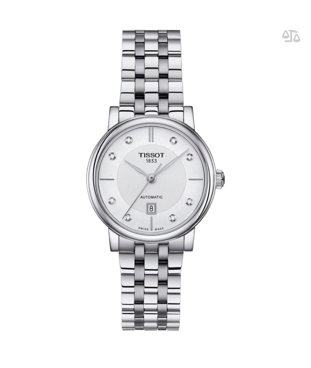 TISSOT Серебряные металлические часы, фото 9