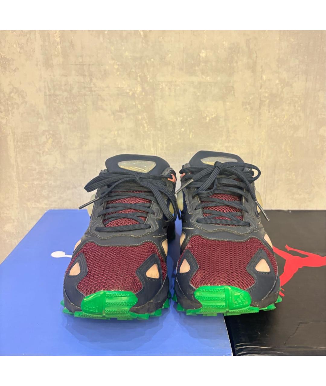 ADIDAS X RAF SIMONS Черные текстильные низкие кроссовки / кеды, фото 2