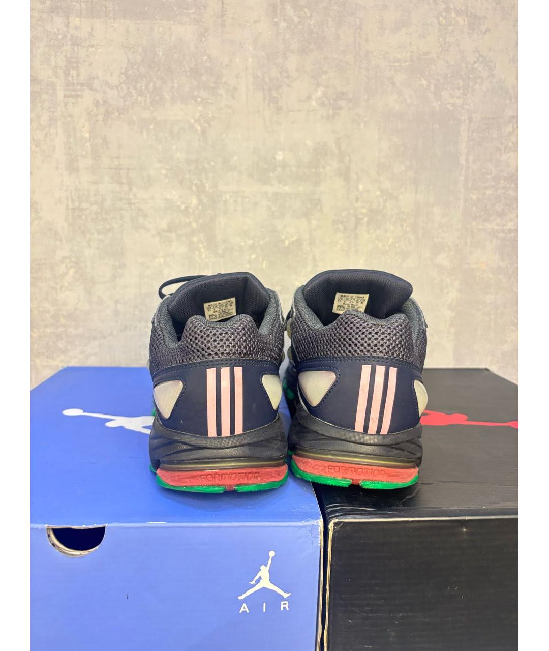 ADIDAS X RAF SIMONS Черные текстильные низкие кроссовки / кеды, фото 4