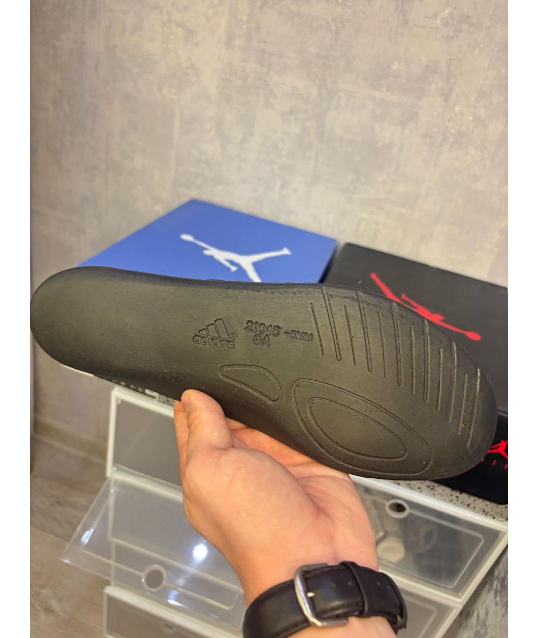 ADIDAS X RAF SIMONS Черные текстильные низкие кроссовки / кеды, фото 8