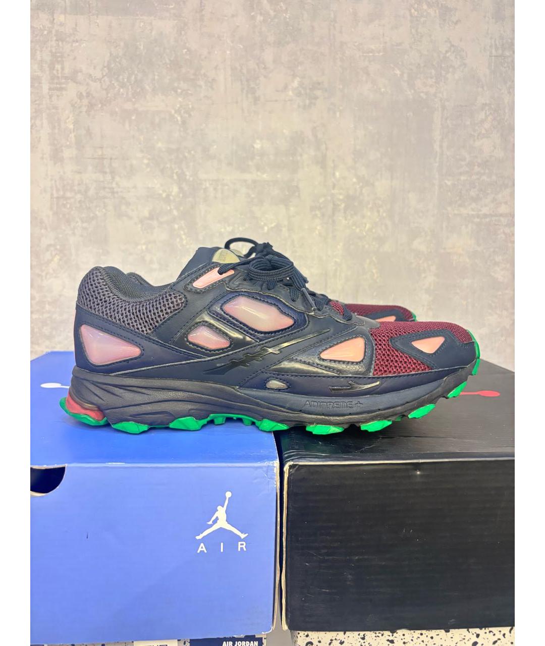 ADIDAS X RAF SIMONS Черные текстильные низкие кроссовки / кеды, фото 9