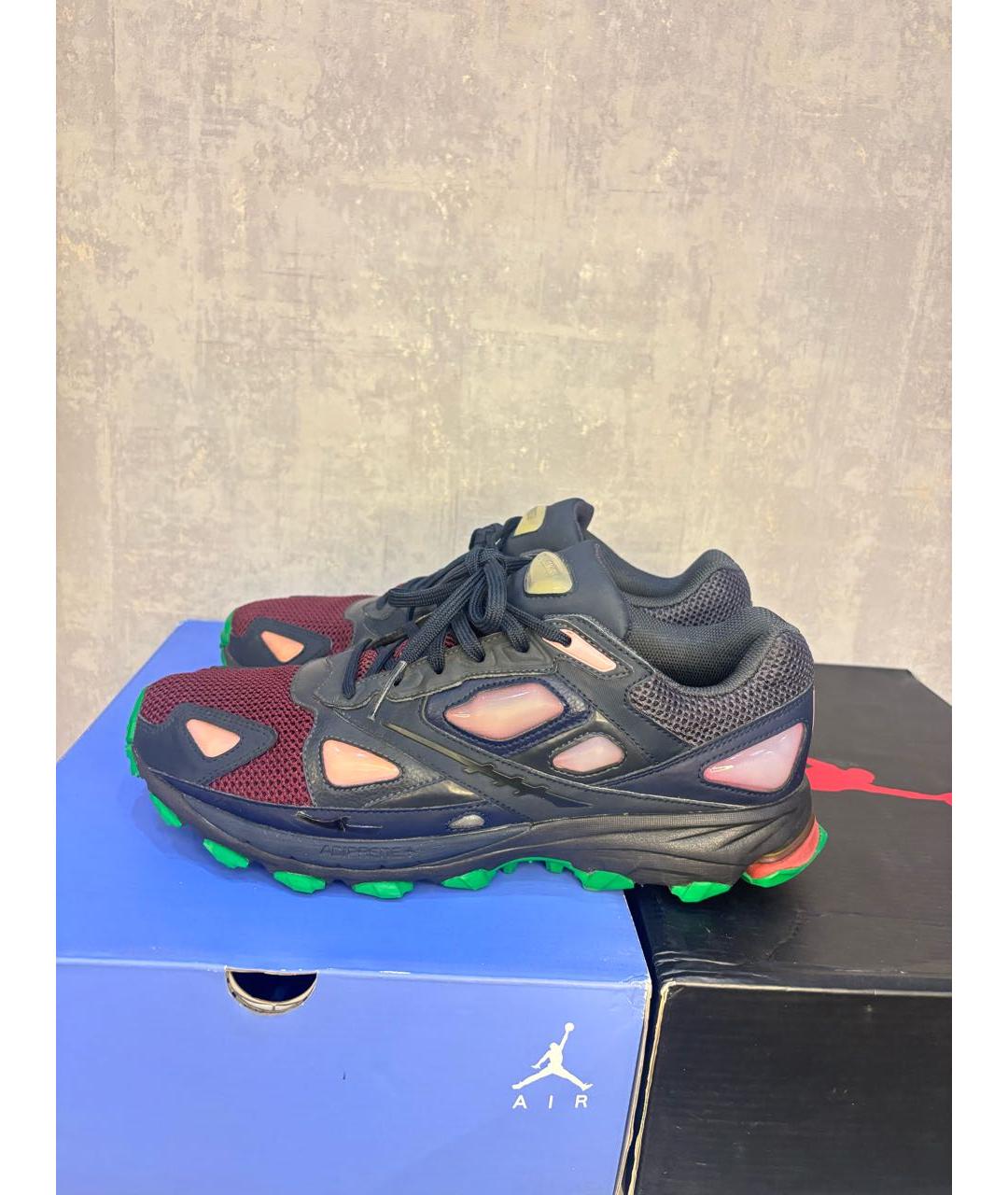 ADIDAS X RAF SIMONS Черные текстильные низкие кроссовки / кеды, фото 3