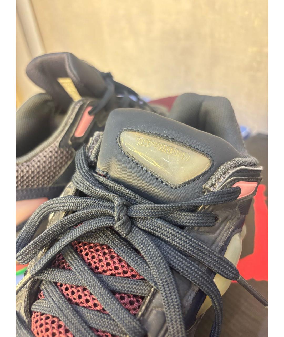 ADIDAS X RAF SIMONS Черные текстильные низкие кроссовки / кеды, фото 5