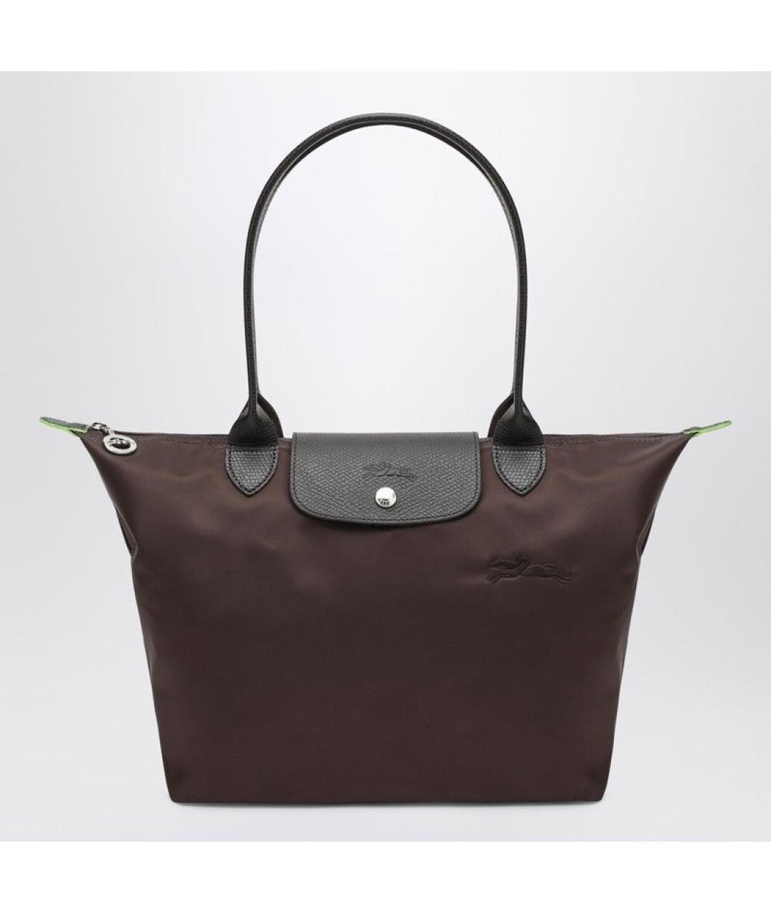 LONGCHAMP Коричневая синтетическая сумка тоут, фото 3