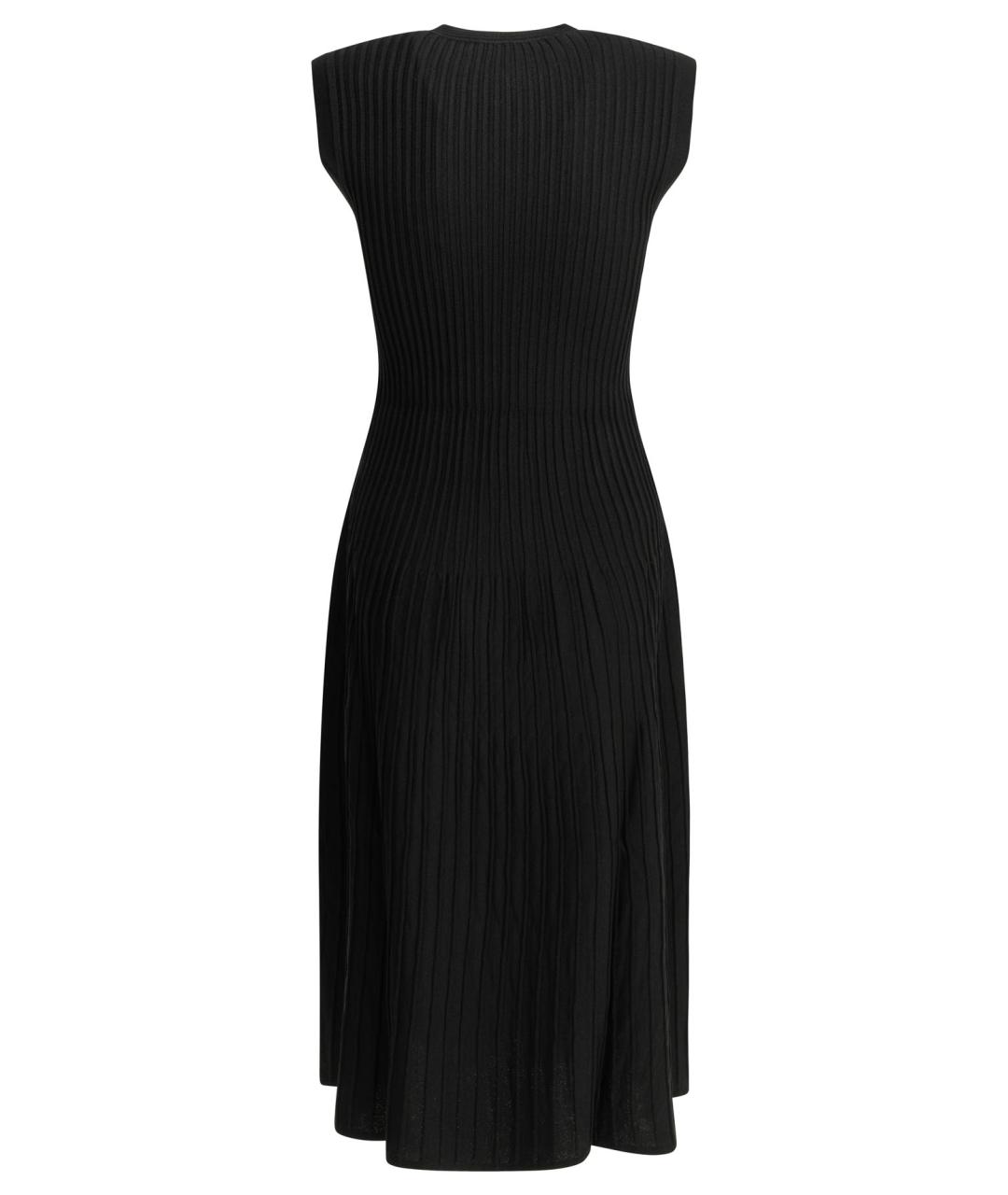 MAX MARA Черное вискозное повседневное платье, фото 2