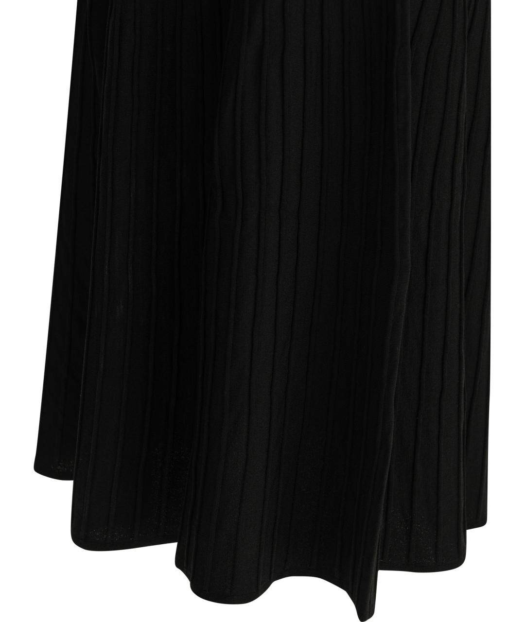 MAX MARA Черное вискозное повседневное платье, фото 4