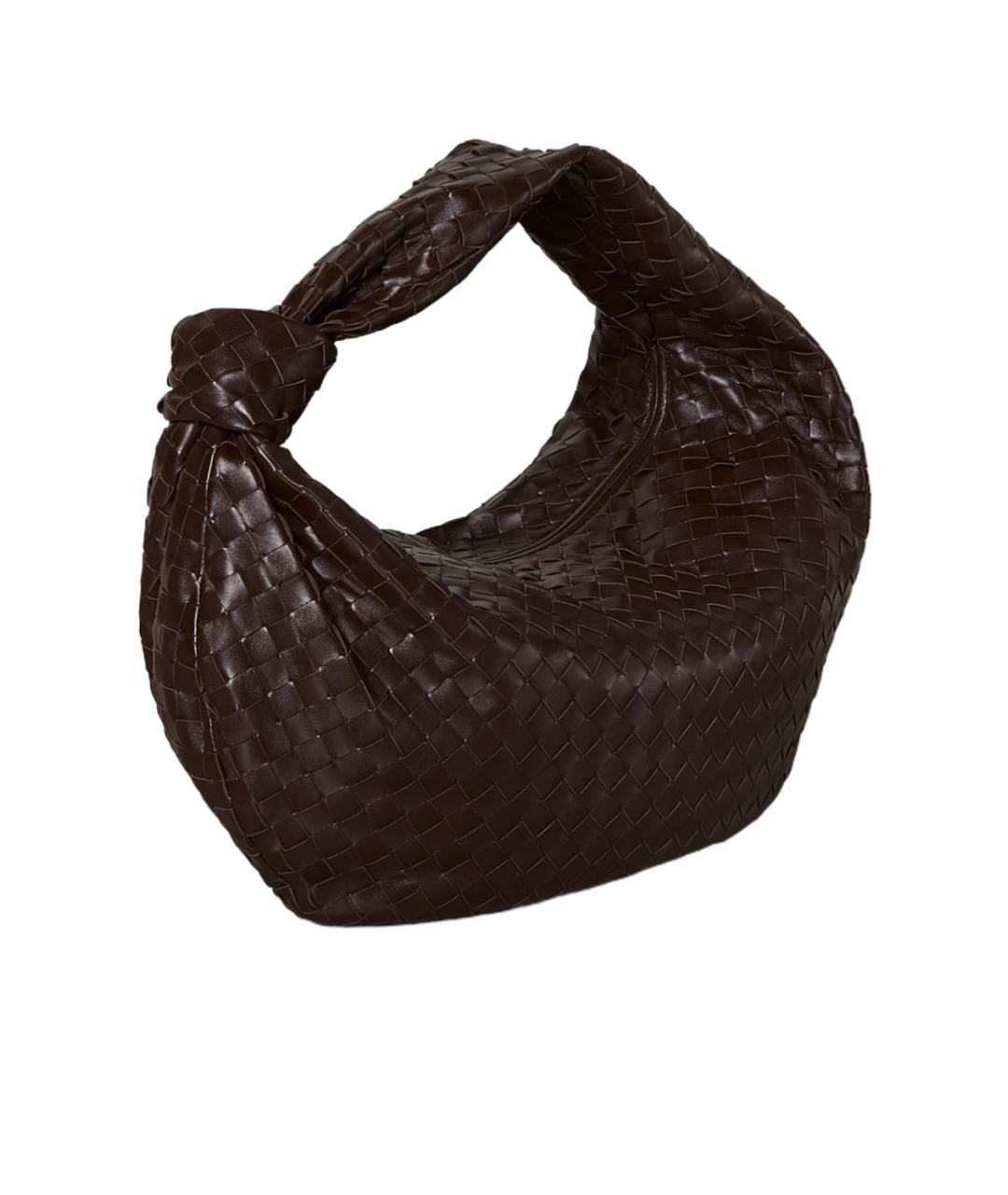 BOTTEGA VENETA Коричневая кожаная сумка через плечо, фото 2