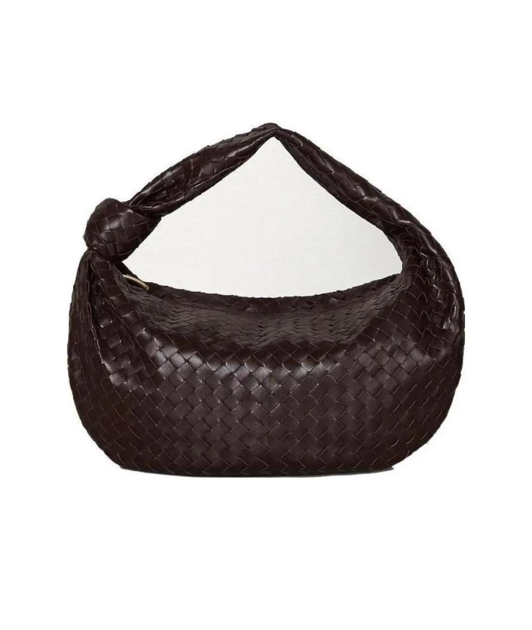BOTTEGA VENETA Коричневая кожаная сумка через плечо, фото 1
